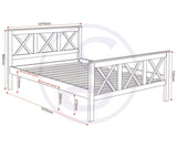 ZNTS Salvador 4'6" Bed High Foot End 200-203-074