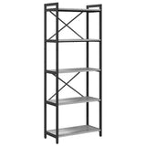 Bookshelf Grey sonoma 60 x 30 x 155 cm Engineered Wood 868386