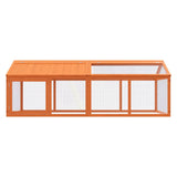 Run Box Brown 200x112.5x74 cm Solid Wood Pine 172300