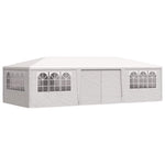 Professional Party Tent with Side Walls 4x9 m White 90 g/m 48529