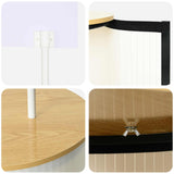 Trade Show Counter Light Brown and White 90 x 48 x 200 cm 42046603
