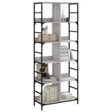 Bookshelf Grey Sonoma 78.5x33x188.5 cm Engineered Wood 835262