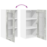 Hanging Cabinet Concrete Grey 40 x 31 x 80 cm Engineered Wood 884304