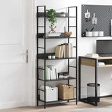 5-Layer Book Shelf Black 60x27.6x158.5 cm Engineered Wood 288226
