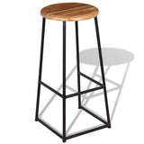 Bar Stools 2 pcs Solid Teak Wood 243459