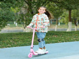 Electric Scooter for Kids Aged 4-7 Years, with Flashing LED Lights, Rear Auxiliary Wheels, Pink T3398P349467