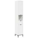 Bathroom Cabinet with Drawer with Door White 31.5 x 33 x 190 cm 883404