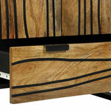 Highboard Brown 60 x 33 x 100 cm Solid mango wood 4017966