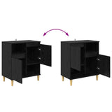 Sideboard Black oak 35 x 60 x 70 cm Engineered wood 881259