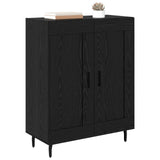 Sideboard Black Oak 69.5 x 34 x 90 cm Engineered Wood and Iron 881608