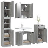 4 Piece Bathroom Cabinet Set Grey Sonoma Engineered Wood 3115890