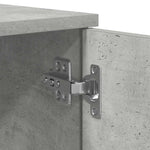 Storage Bed Frame Concrete grey 75 x 190 cm Engineered wood 3335216