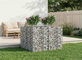 Gabion Raised Bed 2 pcs Silver 3422224