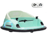 360&deg Rotation Kids Bumper Car, 12V Waltz Car with Remote Control, Dual Joystick, Music, Lights, T3398P348434