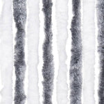 Insect Curtain Grey and White 118x220 cm Chenille 315125
