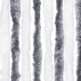 Insect Curtain Grey and White 118x220 cm Chenille 315125