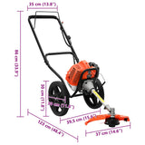 Brush Cutter with Wheels Orange 52 cc 1.45 kW 4005032