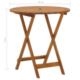 Garden Dining Set Natural Acacia Solid Acacia wood Small Foldable 3058255