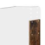 Bed Frame Smoked Oak 160 x 200 cm Solid Pine Wood 3412875