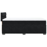 Box Spring Bed with Mattress Black 100x200 cm Velvet 3286242