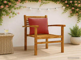 4-Piece Back Cushions PUTTEN 4 pcs 100% Polyester Red 945124