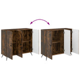 Sideboard Smoked Oak 89 x 34.5 x 80 cm Engineered Wood 895570