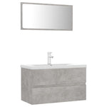 ZNTS Bathroom Furniture Set Concrete Grey Engineered Wood 3071688