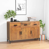 Sideboard Brown 110x35x70 cm Solid Pinewood 349919