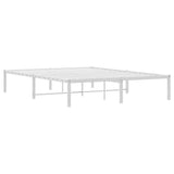 Metal Bed Frame without Mattress White 140x190cm 373673