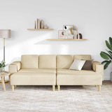 Sofa Set 3 pcs Cream Fabric 3335118