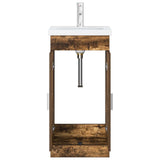 Bathroom Vanity with Sink Smoked Oak 42 x 40 x 84.5 cm 890676