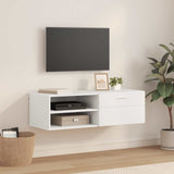 Wooden Cabinet White 100.5 x 39 x 30 cm Engineered Wood 880241