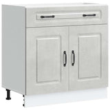 Kitchen Base Cabinet Kalmar Concrete Grey Engineered Wood 853501