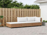 3 pcs Rattan Lounge Set with Cushions GENDT Natural Rattan 3429876