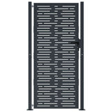 Garden Gate Anthracite 100x200 cm Steel Square Design 153195