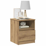 Bedside Cabinets 2 pcs Artisan Oak 40x40x50 cm Engineered Wood 856501