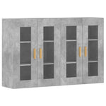 Wall Mounted Cabinets 2 pcs Concrete Grey Engineered Wood 3197900