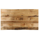 Table Top Live Edge 110x60x3.8 cm Solid Wood Rough Mango 370695