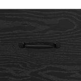 Bed Cabinet Black Oak 40 x 35 x 47.5 cm Engineered Wood 880569