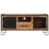 TV Cabinet 110x31x46 cm Rough Mango Wood 328284