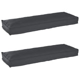 Pallet Cushion Set 2 pcs Black 120 x 40 x 8 cm Oxford Fbric 42001702