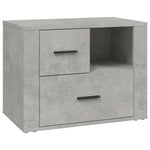 ZNTS Bedside Cabinet Concrete Grey 60x36x45 cm Engineered Wood 816740