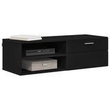 Wooden Cabinet Black 100.5 x 39 x 30 cm Engineered Wood 880242