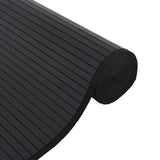 Rug Rectangular Black100x1000 cm Bamboo 376966