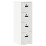 File Cabinet 2 pcs White 44 x 50 x 139 cm Cold-Rolled Steel 3406159