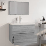Bathroom Furniture Set Grey Sonoma Engineered Wood 3152877