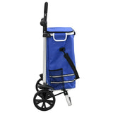 Shopping Trolley Blue 36.5 x 46.5 x 100.5 cm Oxford fabric 42002336
