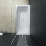 Folding Shower Enclosure 2 Panels ESG 95x140 cm 144678