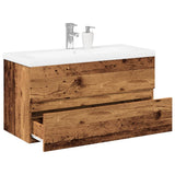 Sink Cabinet with Built-in Basin Old Wood 3328925