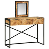Dressing Table Brown 100 x 40 x 120 cm Solid Acacia Wood 374115
